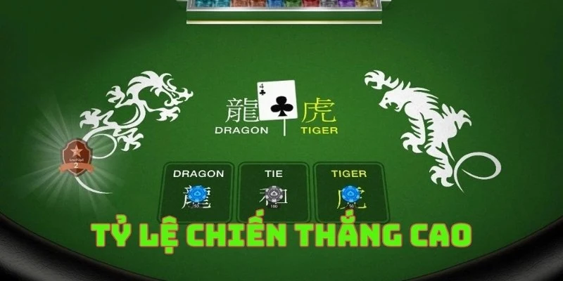 Game Dragon Tiger có 50% tỷ lệ chiến thắng khi chơi